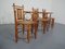 Japanese Wicker Armchairs & Table, 1940s, Set of 4 7