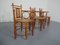 Japanese Wicker Armchairs & Table, 1940s, Set of 4, Image 7