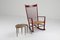 Burgundy J16 Rocking Chair by Hans Wegner, 1944 2