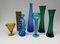 Mid-Century Glass Vases, Set of 7 1