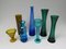 Mid-Century Glass Vases, Set of 7 2