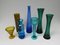 Vases Mid-Century en Verre, Set de 7 2