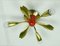 Brass & Metal Ceiling Lamp, 1950s, Image 7