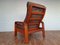 Danish Teak & Leather Lounge Chair from HS Design, 1980s 11