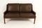 Danish Brown Leather Sofa by Georg Thams for Vejen Polstermøbelfabrik, 1970s, Image 1