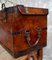 Antique Military Leather Mule Trunk 5