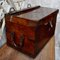 Antique Military Leather Mule Trunk 8