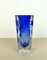 Austrian Blue Glass Vase from Glashütte Kurt Wokan, 1970s, Image 2