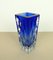 Austrian Blue Glass Vase from Glashütte Kurt Wokan, 1970s 6