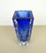 Austrian Blue Glass Vase from Glashütte Kurt Wokan, 1970s, Image 7