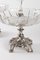 Antique Silvered and Crystal Metal Vases, Set of 2 6
