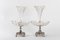 Antique Silvered and Crystal Metal Vases, Set of 2, Image 2