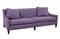 Vintage Purple Fabric Upholstered Sofa 2