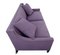 Vintage Purple Fabric Upholstered Sofa, Image 4