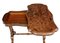 Antiker viktorianischer Spieltisch aus Nussholz mit Intarsien 5