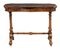 Antiker viktorianischer Spieltisch aus Nussholz mit Intarsien 9