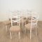 White Italian Dining Chairs, 1940s, Set of 8 8