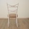White Italian Dining Chairs, 1940s, Set of 8 3