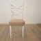 White Italian Dining Chairs, 1940s, Set of 8 6