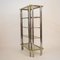 Mid-Century Hollywood Regency French Chrome and Brass Shelf, 1970s 2