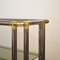 Mid-Century Hollywood Regency French Chrome and Brass Shelf, 1970s 3