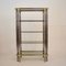 Mid-Century Hollywood Regency French Chrome and Brass Shelf, 1970s 7