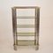 Mid-Century Hollywood Regency French Chrome and Brass Shelf, 1970s 6