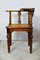 Antique Art Nouveau Walnut Desk Chair, 1900s 13