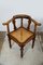 Antique Art Nouveau Walnut Desk Chair, 1900s, Image 2