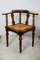 Antique Art Nouveau Walnut Desk Chair, 1900s 1