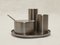 Salt and Pepper shaker & Mustard Cup with Spoon by Arne Jacobsen for Stelton, 1967, Set of 4, Image 13