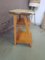 Small Beech and Yellow Formica Side Table, 1950s 7