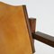 Wood and Leather Safari Lounge Chair, 1970s, Image 6