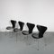 Butterfly Side Chairs by Arne Jacobsen for Fritz Hansen, 1990s, Set of 4, Image 8