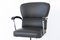 German Black Leather Desk Chair from Drabert, 1950s 4