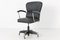 German Black Leather Desk Chair from Drabert, 1950s 1