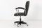 German Black Leather Desk Chair from Drabert, 1950s 8