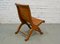 French Leather Side Chair, 1930s, Image 4