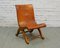 French Leather Side Chair, 1930s, Image 2