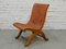 French Leather Side Chair, 1930s, Image 1