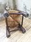 Small Oak and Straw Side Chair by Charles Dudouyt, 1920s 14