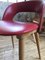 Red Leatherette and Beech Dining Chairs, 1960s, Set of 2 20
