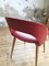 Red Leatherette and Beech Dining Chairs, 1960s, Set of 2, Image 18