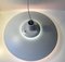 Large Danish White Ceiling Lamp from Lyskær Belysning, 1970s, Image 7