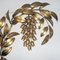 Gilt Metal Palm Tree Wall Light by Hans Kögl, 1970s 9