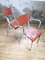Esszimmerstühle aus Metall, 1950er, 2er Set 13