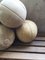 French Suede Medicine Balls, 1950s, Set of 5 8