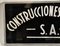 Constructions Pernas Sign from Unión Cristalera Vigo, 1960s, Image 2