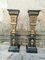 Antique Neoclassical Bronze and Marble Columns, Set of 2 1