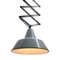 Gray Enamel Scissor Ceiling Lamp, 1950s 2